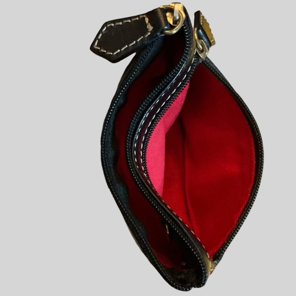 Dooney & Bourke Zebra Print Leather Credit Card Case Wallet - Picture 7 of 8